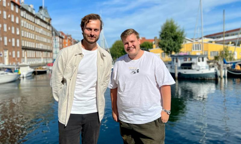 Moxso founders (Rune Boye Knudsen (CEO) and Mikkel Lindblom (CTO))